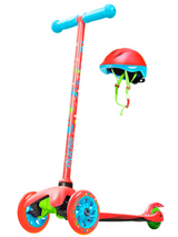 Madd Gear Zipper Z1 Scooter & Helmet Combo Red Dino
