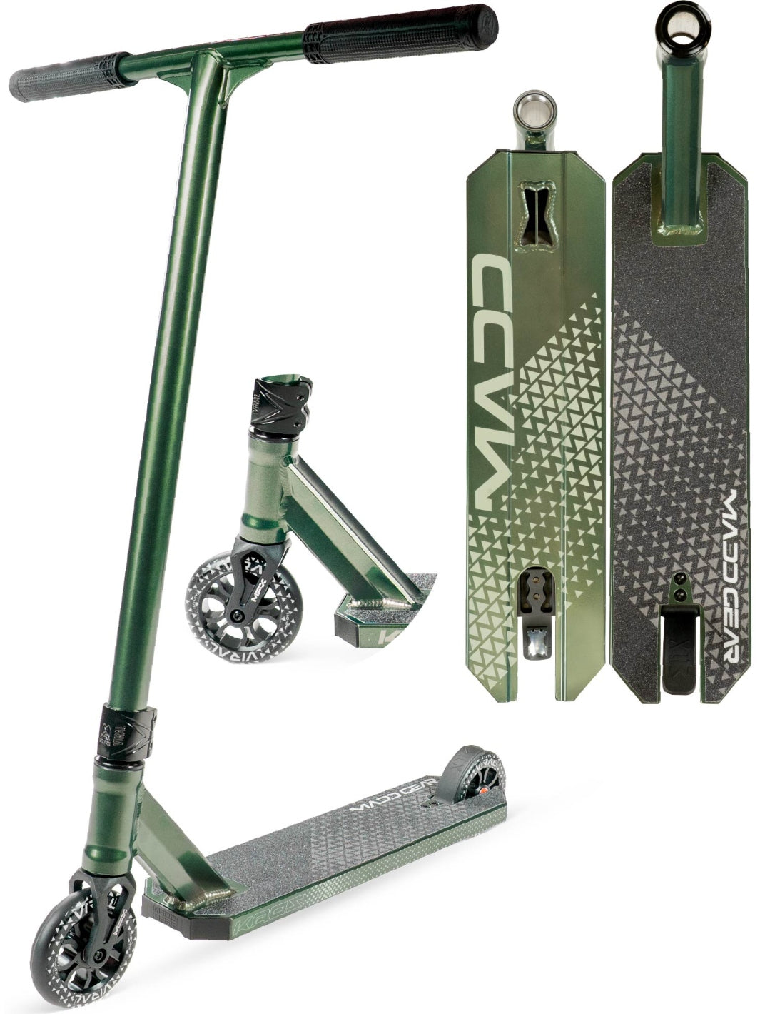 Story Extra High Pro Stuntstep Zwart Goud 87cm