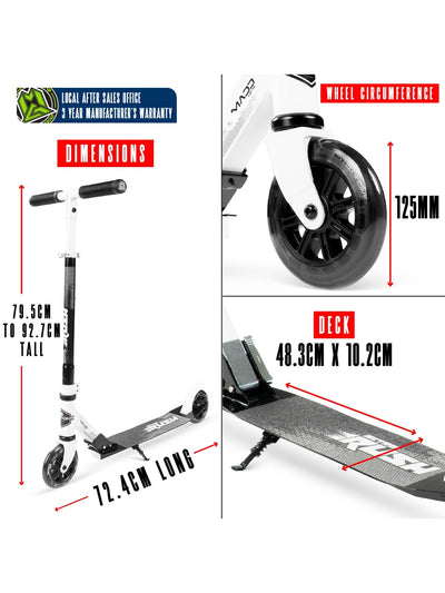 Madd Gear Rush 125 Scooter White / Black