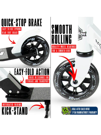 Madd Gear Rush 125 Scooter White / Black