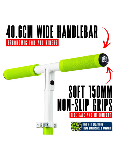 Madd Gear Rush 125 Scooter White / Green