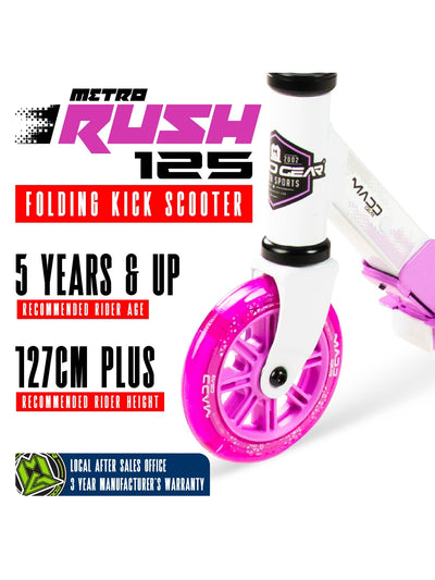 Madd Gear Rush 125 Scooter White / Lavender