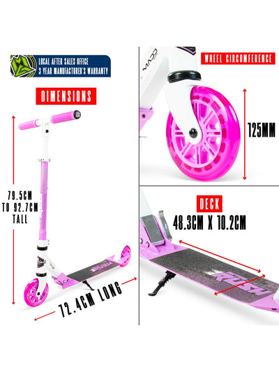 Madd Gear Rush 125 Scooter White / Lavender