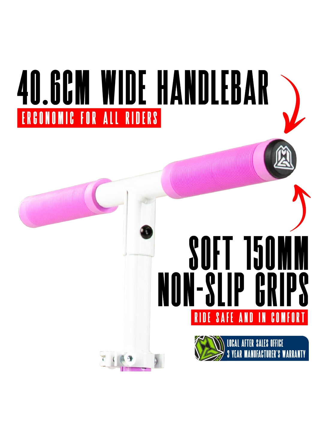 Madd Gear Rush 125 Scooter White / Lavender