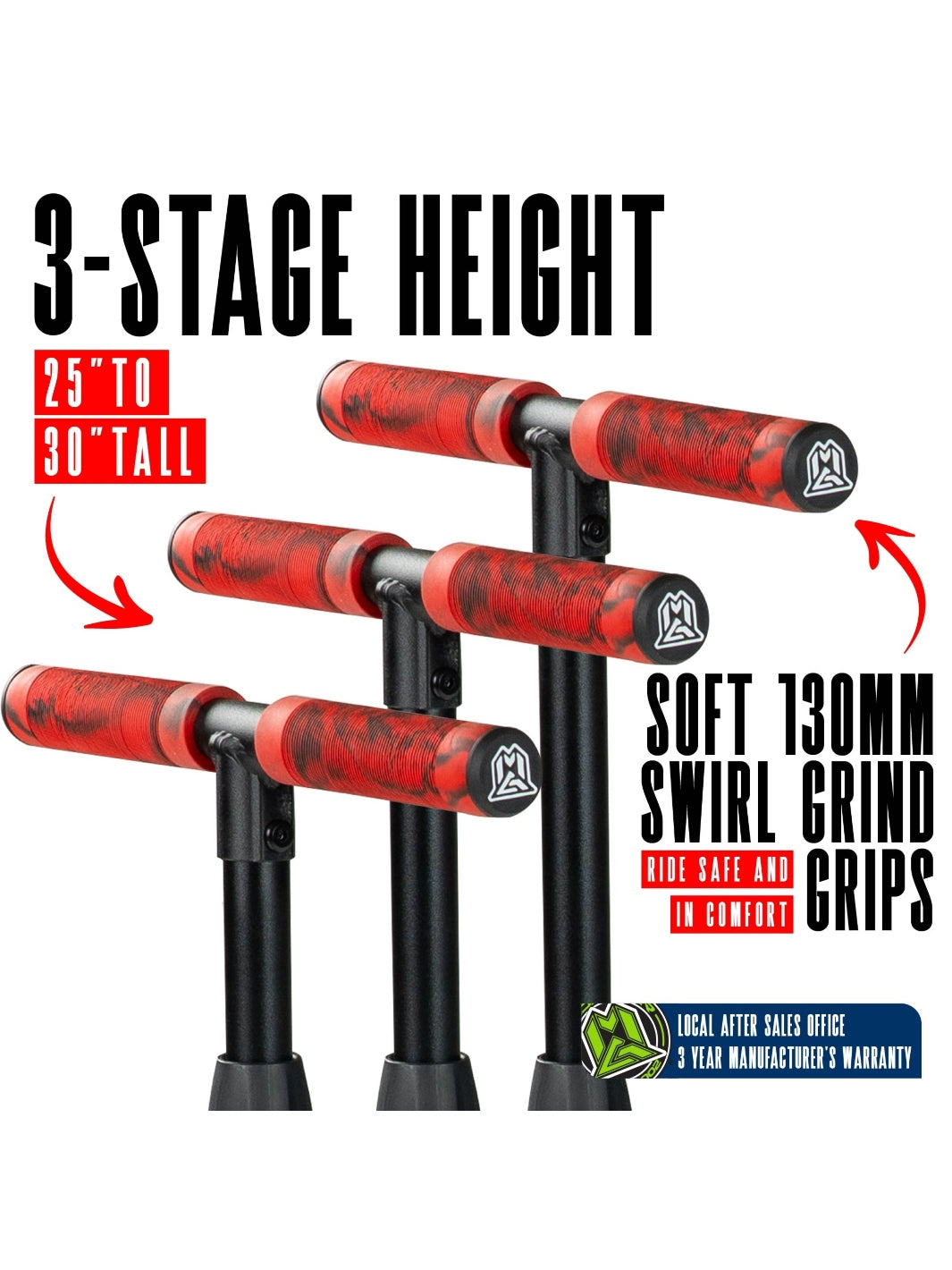 Madd Gear Zinger 3 Wheeled Scooter Red