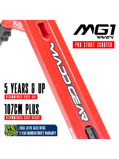 Madd Gear MG1 Raven Scooter Red / Black