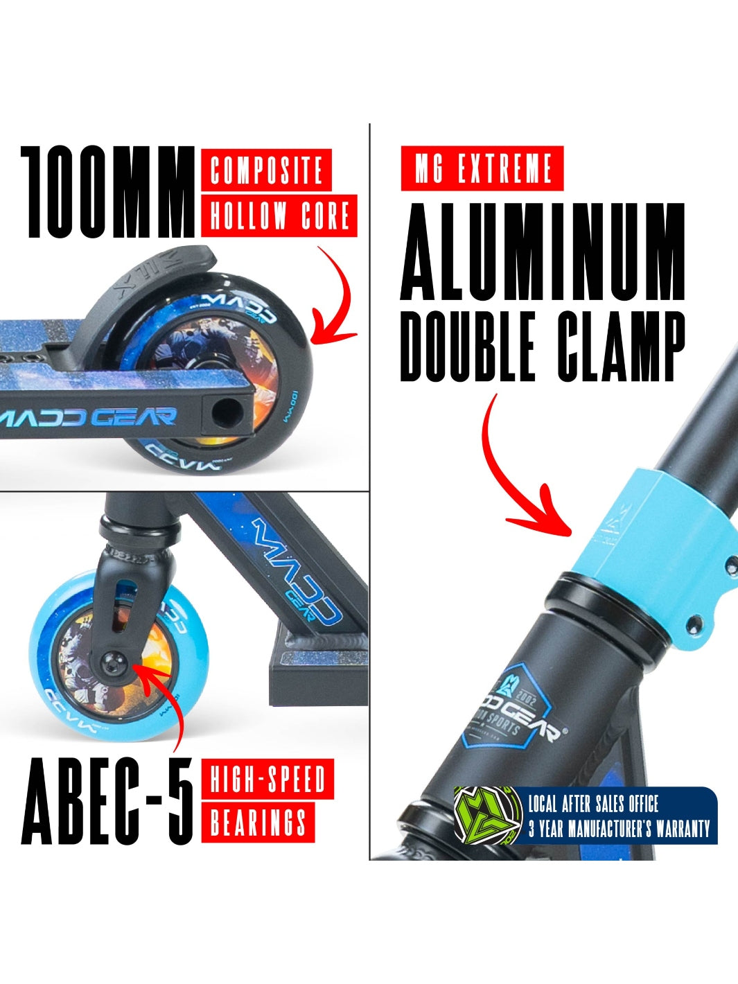 Madd Gear MG2 Obsidian Scooter Horizon