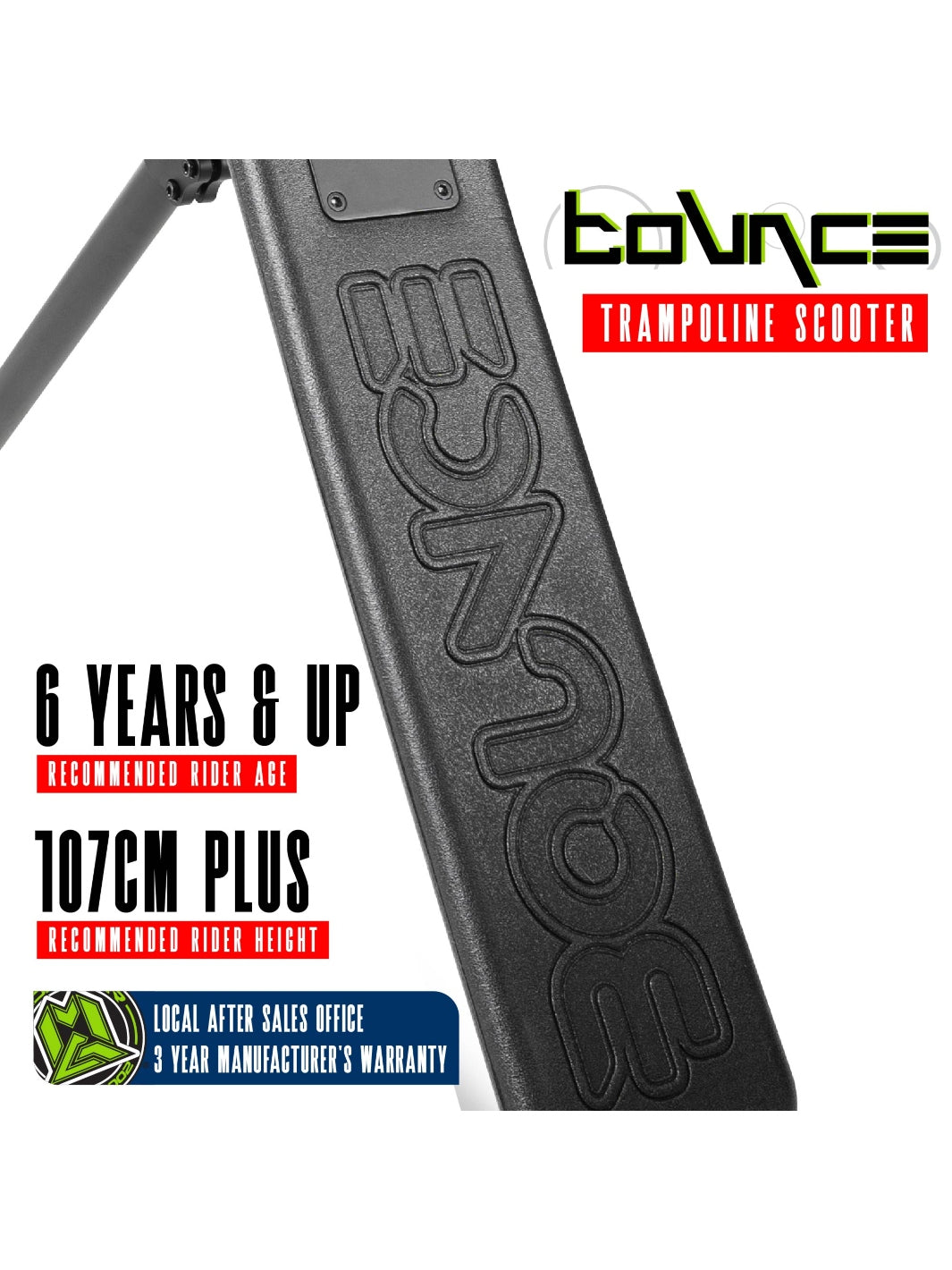 Madd Gear Bounce Trampoline Scooter Black