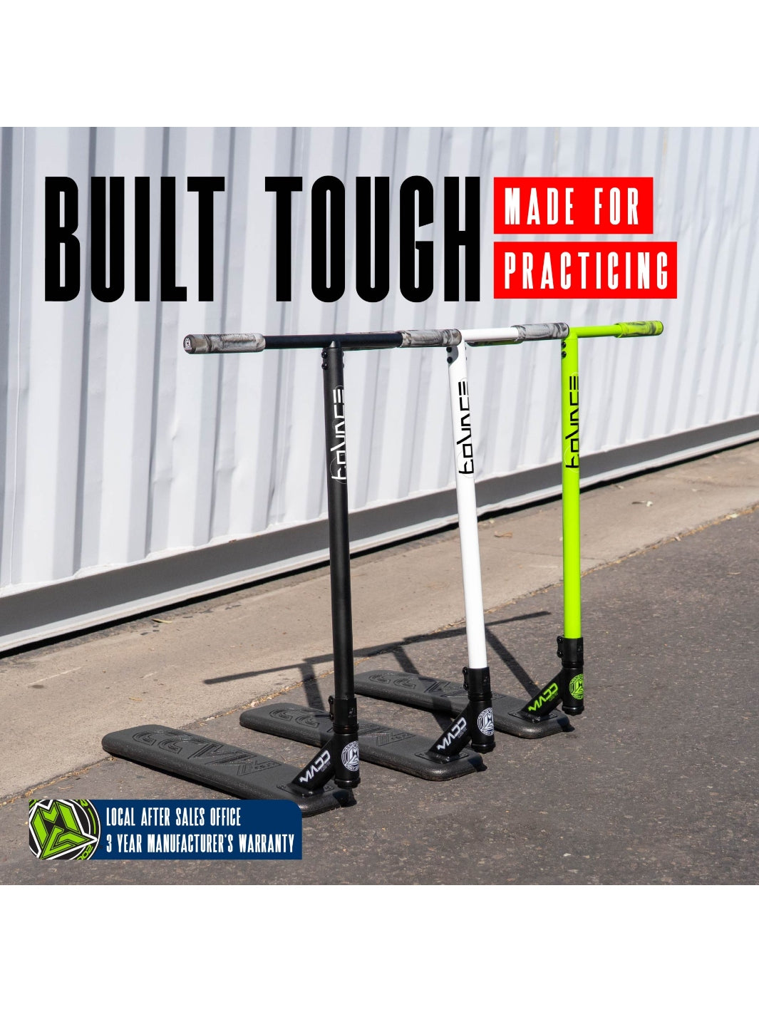 Madd Gear Bounce Trampoline Scooter Black / Green