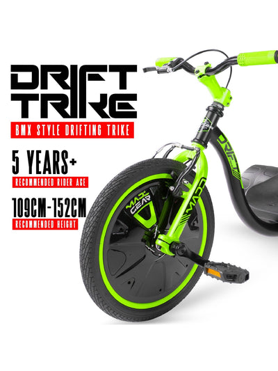 Madd Gear Drift Trike Green / Black