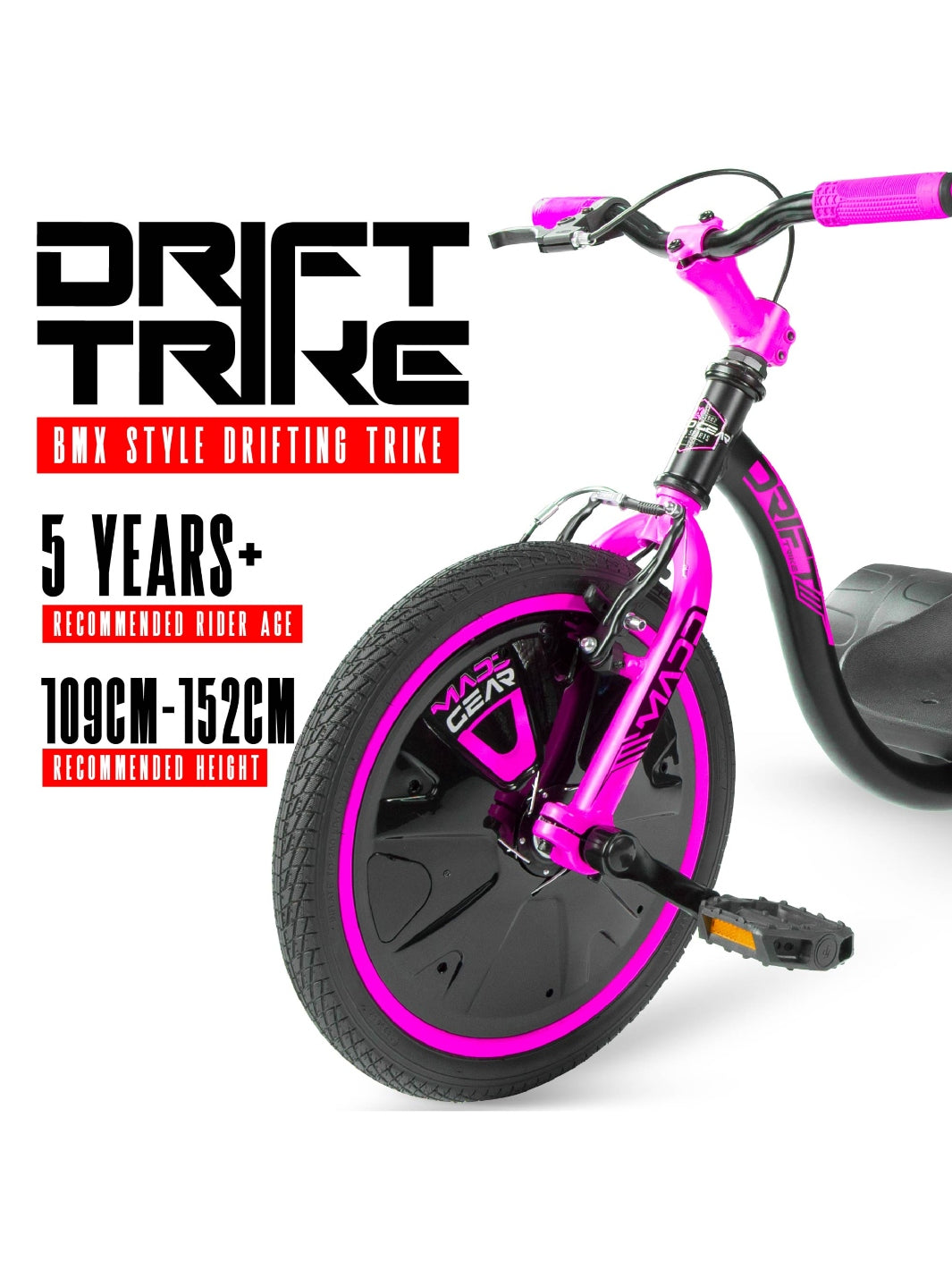 Madd Gear Drift Trike Pink / Black