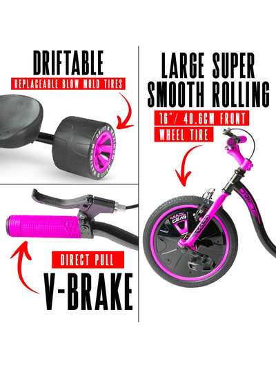 Madd Gear Drift Trike Pink / Black