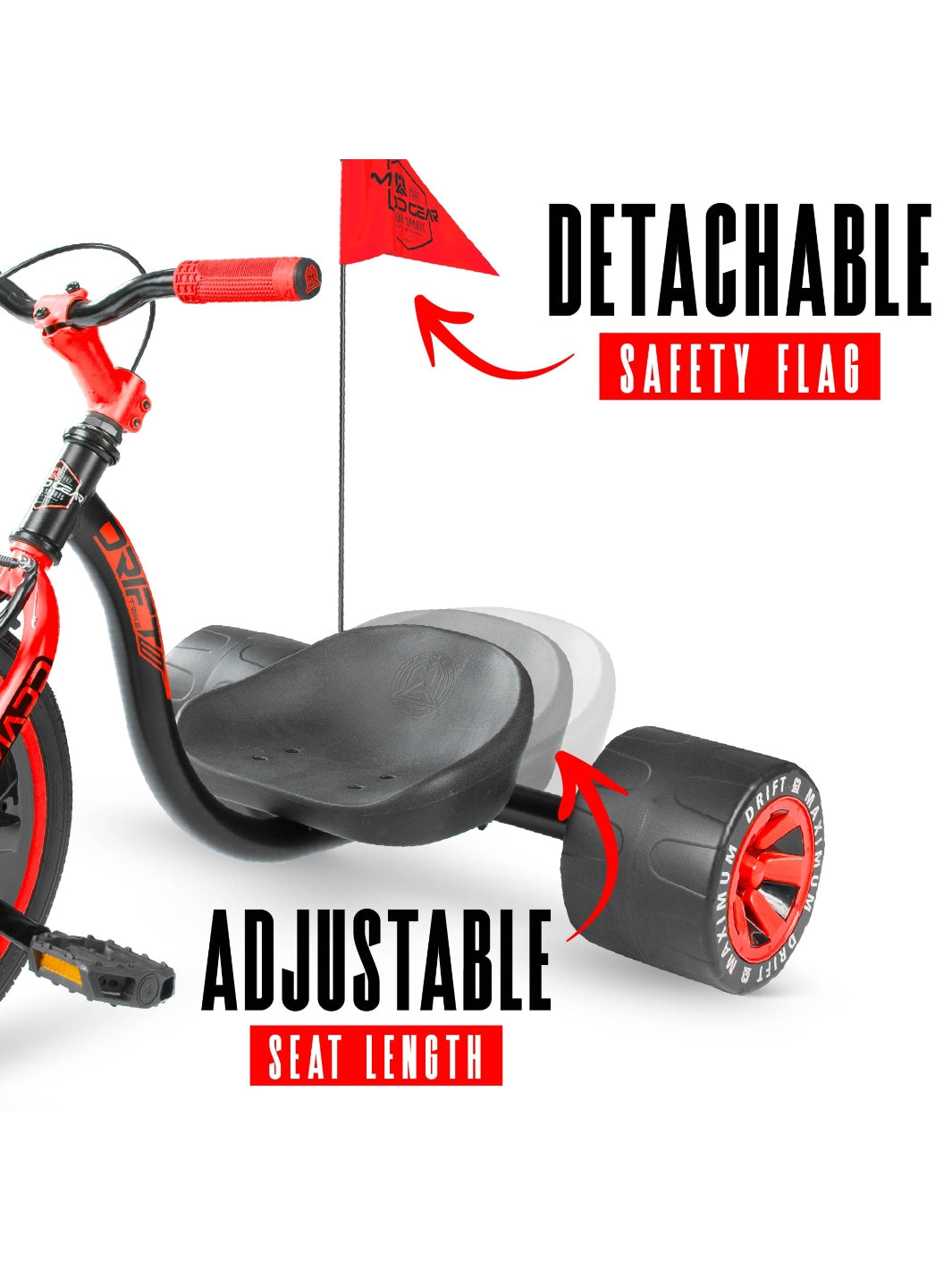 Madd Gear Drift Trike Red / Black