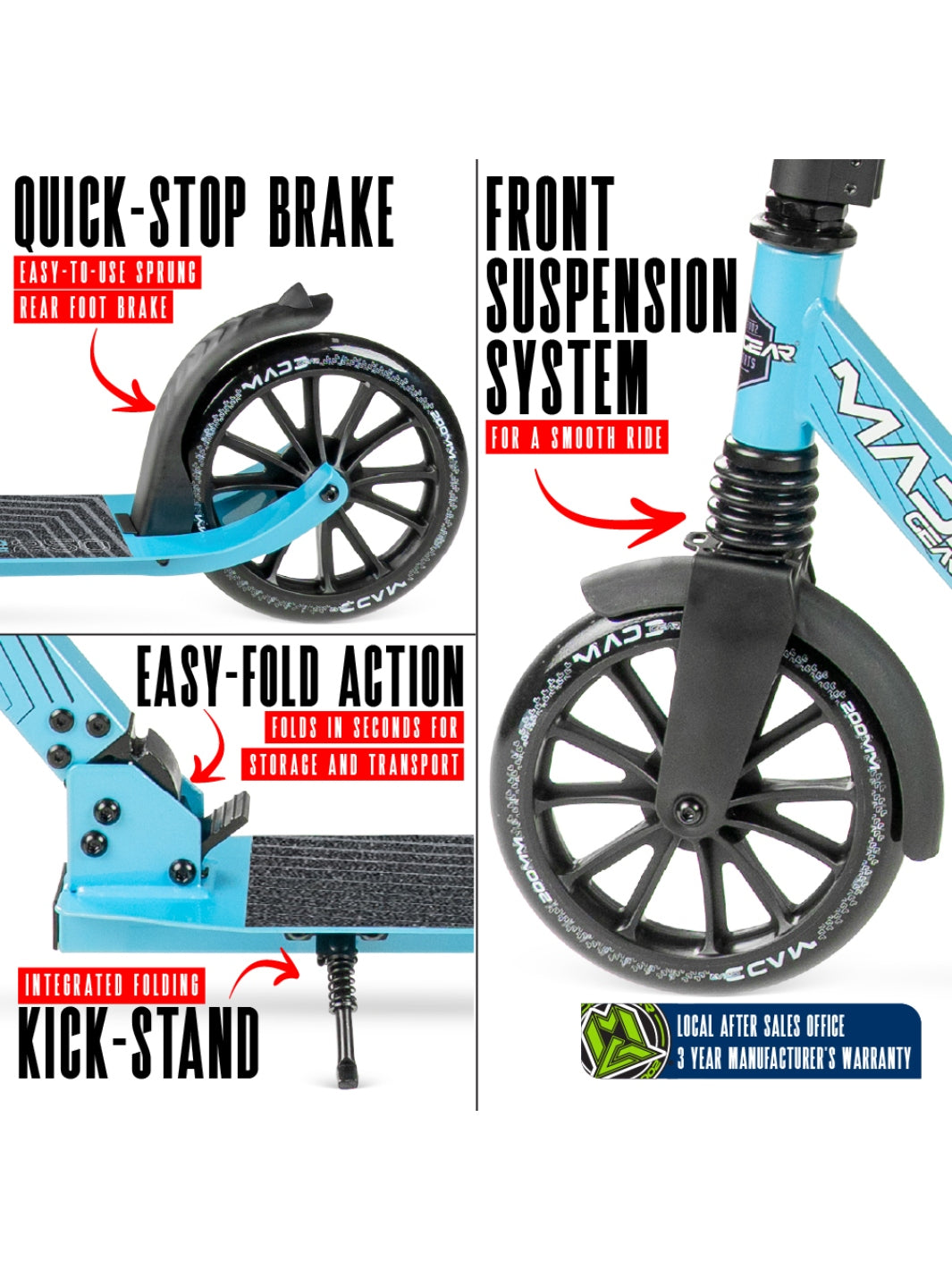Madd Gear Metro Cruise 250 Black / Blue