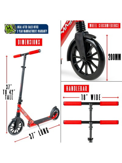 Madd Gear Metro Cruise 250 Black / Red