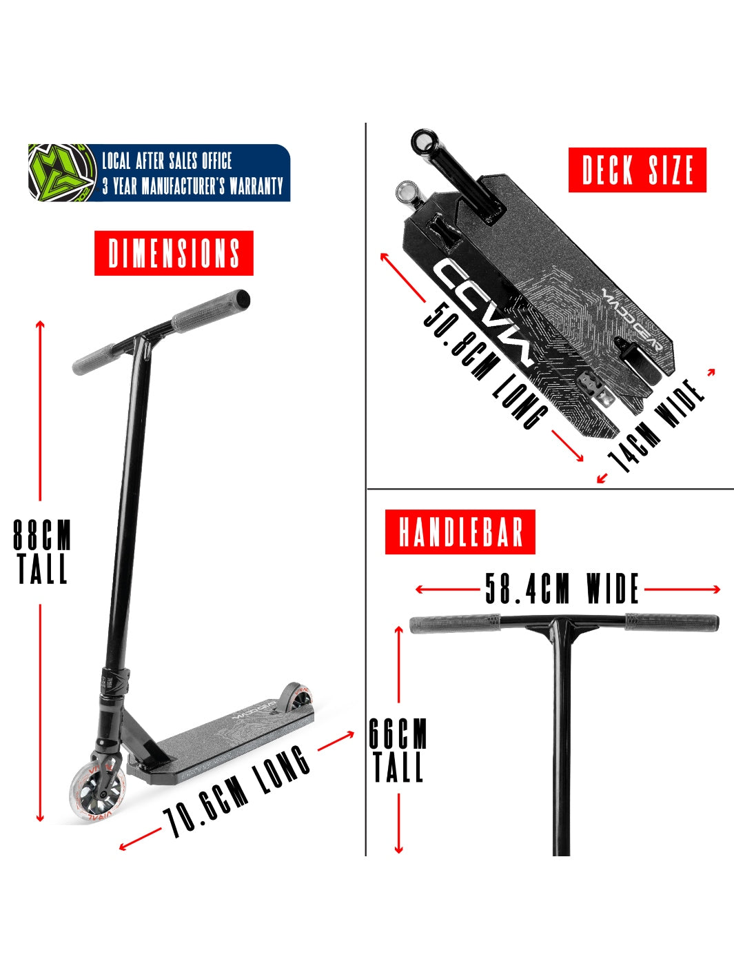 Madd Gear Viral Extreme Scooter Black Shadow