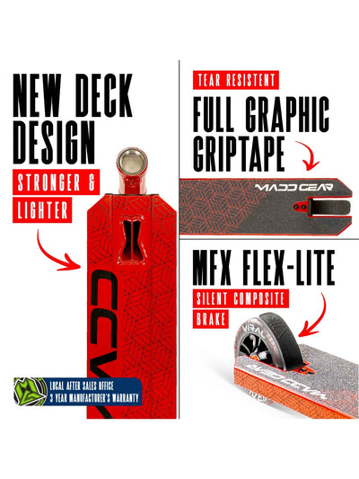 Madd Gear Viral Purge Scooter Cherry