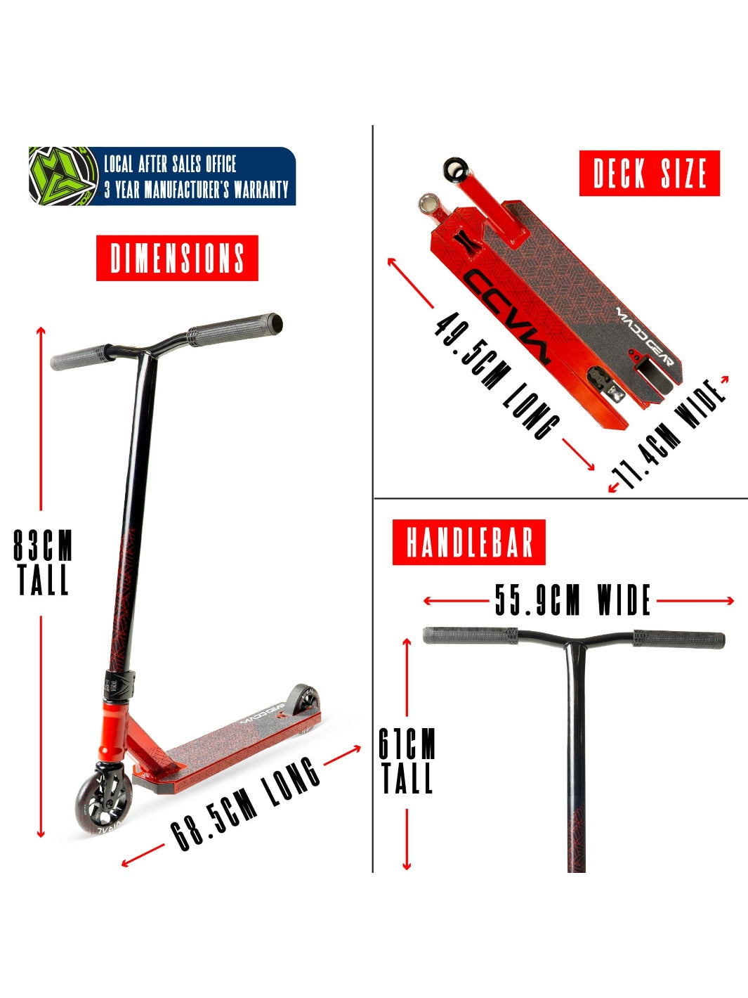 Madd Gear Viral Purge Scooter Cherry