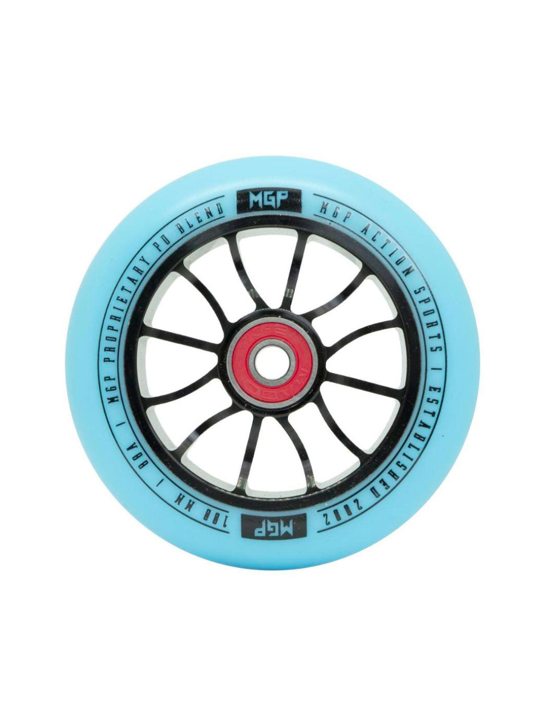 Madd Gear 100mm Shredder Force Core Wheels Blue/Black (single)