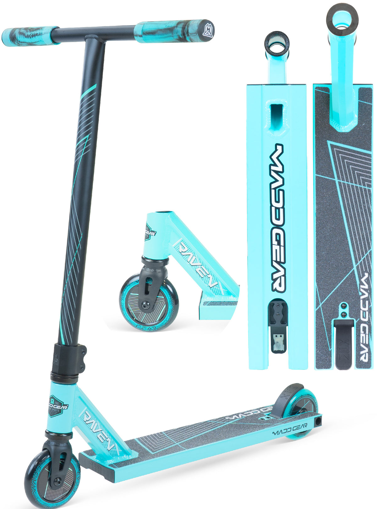 Madd Gear MG1 Raven Scooter Bundle