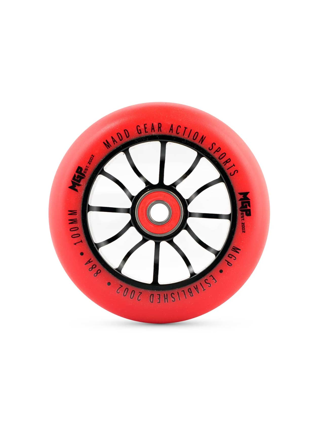 Madd Gear 100mm Shredder Force Core Wheel Red/Black (single)