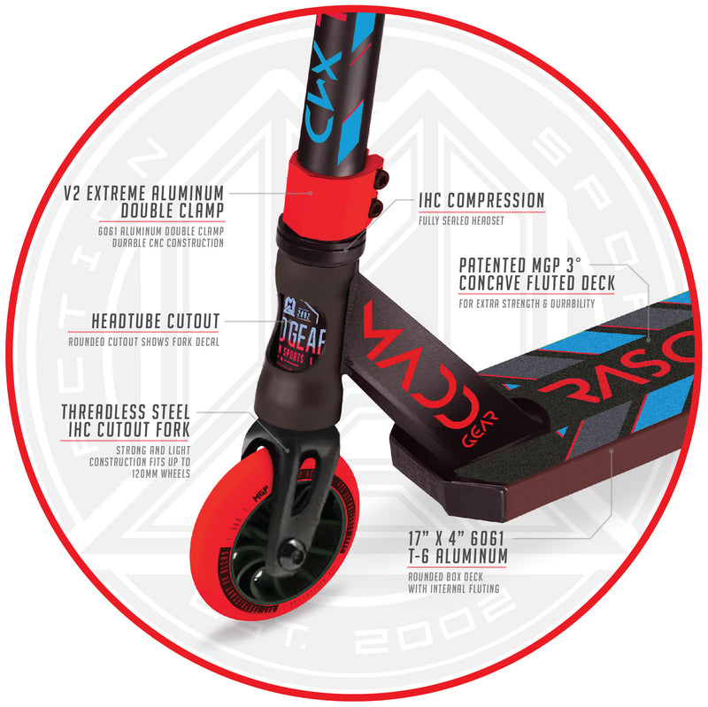 Load image into Gallery viewer, Madd Gear Kick Rascal 20 Kids Stunt Scooter - Red/Blue - Madd Gear
