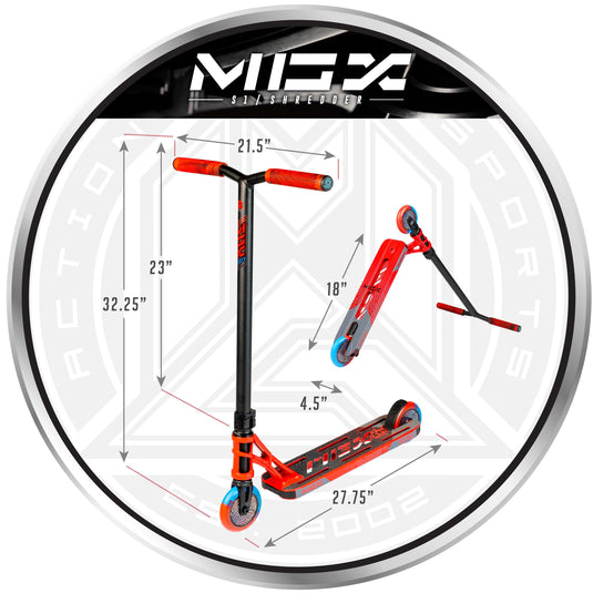 Madd Gear MGX S1 Freestyle Stunt Scooter - Black/Red - Madd Gear