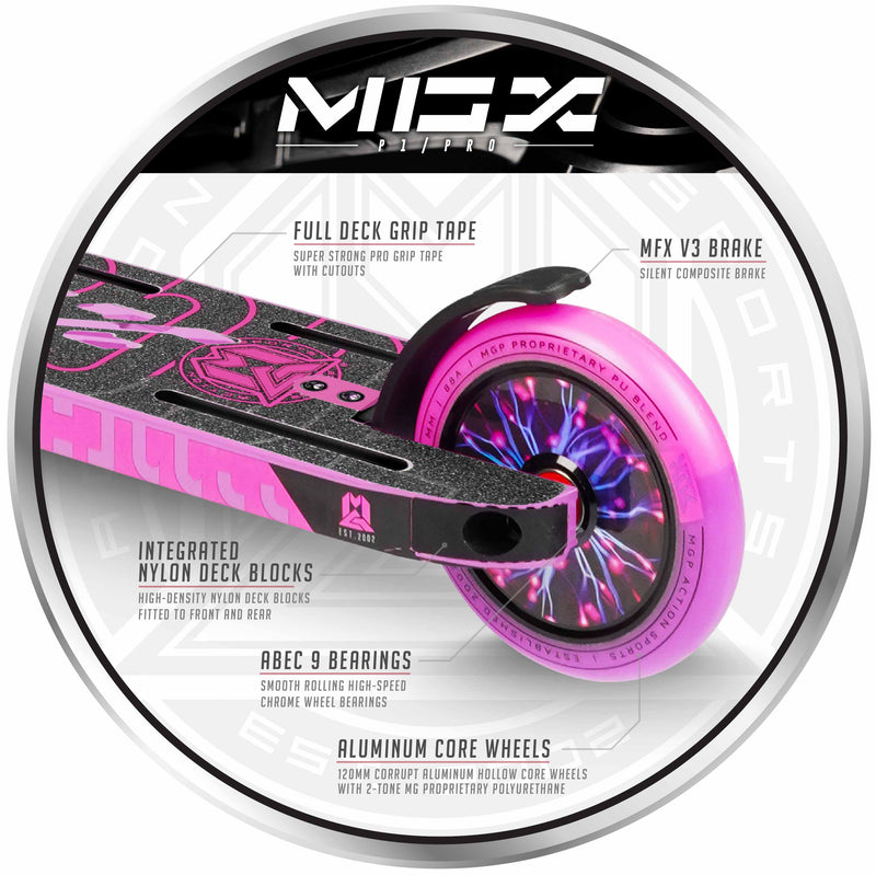 Load image into Gallery viewer, Madd Gear MGX P1 Freestyle Stunt Scooter - Purple/Pink - Madd Gear
