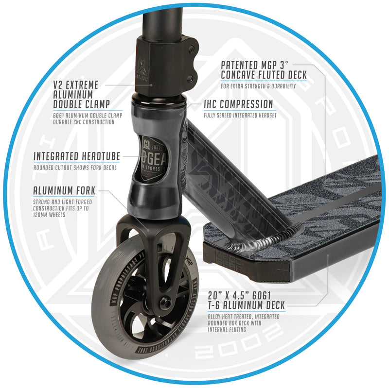 Load image into Gallery viewer, Madd Gear Kick Kaos 21 Freestyle Stunt Scooter - Black Liquid - Madd Gear
