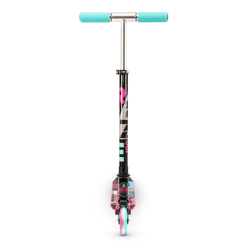 Load image into Gallery viewer, Madd Gear Carve Rize 100 - Light Up Wheels Kids Folding Scooter - Pink/Teal - Madd Gear

