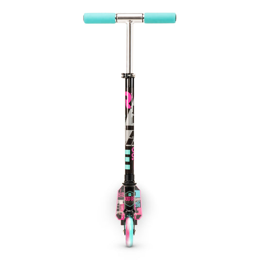 Madd Gear Carve Rize 100 - Light Up Wheels Kids Folding Scooter - Pink/Teal - Madd Gear