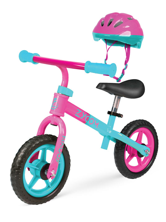 Zycom Kids My 1st Balance Bike with certified helmet - Pink/Teal - Madd Gear